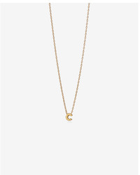 Express Gold Mini C Initial Necklace