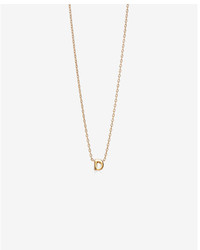 Express Gold Mini D Initial Necklace