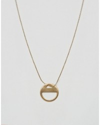 Pilgrim Gold Plated Eclipse Necklace