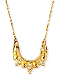 Pamela Love Gold Plated Mini Tribal Spike Necklace