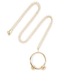 J.W.Anderson Gold Plated Necklace One Size