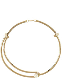 Jason Wu Gold Plated Pearly Collar Necklace