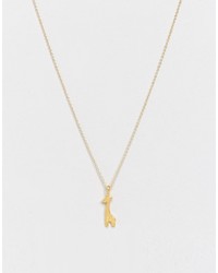 Dogeared Gold Plated Stand Out From The Crowd Giraffe Reminder Necklace