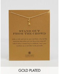 Dogeared Gold Plated Stand Out From The Crowd Giraffe Reminder Necklace
