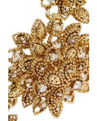 Oscar de la Renta Gold Plated Swarovski Crystal Necklace