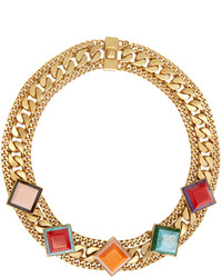 Fendi Gold Rainbow Necklace