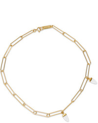 Isabel Marant Gold Tone Bone Necklace