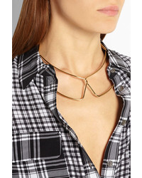 Marc by Marc Jacobs Gold Tone Collar Necklace