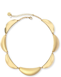 Liz Claiborne Gold Tone Scalloped Collar Necklace