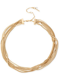 Kenneth Cole New York Gold Tone Snake Multi Chain Necklace