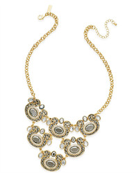 INC International Concepts Gold Tone Tribal Stone Bib Necklace Only At Macys