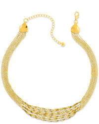 2028 Gold Tone Twisted Multi Chain Strand Necklace A Macys Style