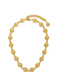 Versace Gold Tribute Coin Necklace