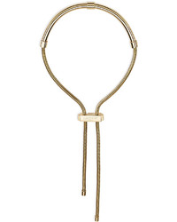 Lanvin Golden Snake Chain Collar Necklace