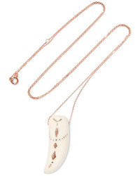 Pascale Monvoisin Golden Tattoo 9 Karat Rose Gold Resin Necklace