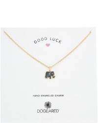 Dogeared Good Luck Enamel Elephant Necklace Necklace