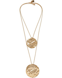 Rosantica Hammered Gold Tone Necklace
