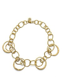 Tory Burch Hammered Metal Short Necklace