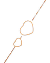 Chopard Happy Hearts 18 Karat Gold Diamond And Onyx Necklace