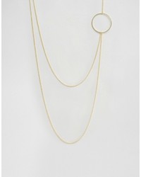 Pieces Heley Circle Multi Row Necklace
