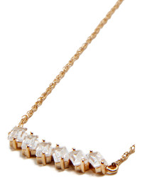 Jennifer Zeuner Jewelry Holland White Sapphire Necklace