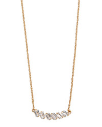 Jennifer Zeuner Jewelry Holland White Sapphire Necklace