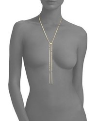Lana Jewelry Bond 14k Yellow Gold Nude Tie Up Lariat Necklace