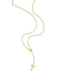 Lana Jewelry Crossary 14k Yellow Gold Lariat Necklace