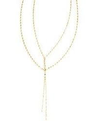 Lana Jewelry Long Mega Blake 14k Yellow Gold Lariat Necklace
