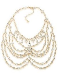 ABS by Allen Schwartz Jewelry Statet Crystal Bib Necklace