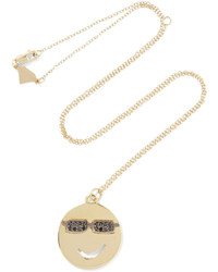 Alison Lou Joe Cool 14 Karat Gold Diamond Necklace