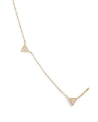 Jules Smith Designs Jules Smith Cubic Zirconia Triangle Collar Necklace