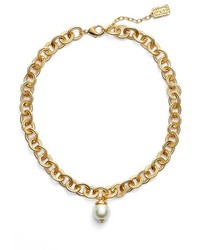 Karine Sultan Short Imitation Pearl Collar Necklace