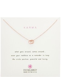 Dogeared Karma Small Linked Ring Necklace Necklace