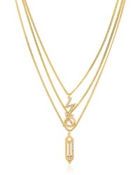 Kenzo Sand Symbol Multi Chain Necklace