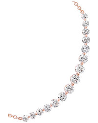 Anita Ko Large Crescent 18 Karat Rose Gold Diamond Necklace One Size