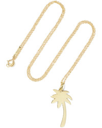 Jennifer Meyer Large Palm Tree 18 Karat Gold Necklace One Size