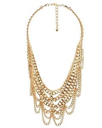 Charlotte Russe Layered Chain Statet Necklace