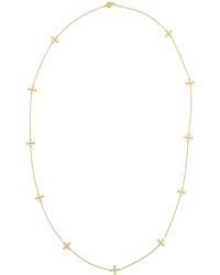 Freida Rothman Long Open Clover Station Layering Necklace