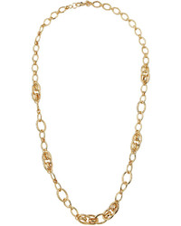 Lydell NYC Long Oval Link Necklace Golden
