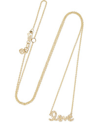 Sydney Evan Love 14 Karat Gold Diamond Necklace