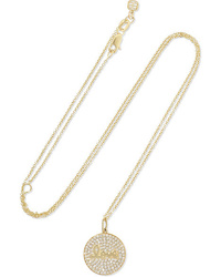 Sydney Evan Love 14 Karat Gold Diamond Necklace