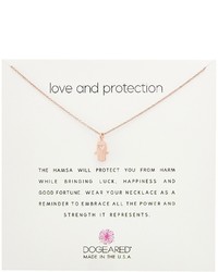 Dogeared Love And Protection Heart Hamsa Necklace Necklace