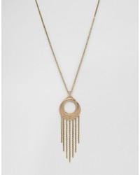 Low Luv x Erin Wasson Low Luv Gold Plated Low Drop Fringe Necklace