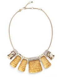 Alexis Bittar Lucite Crystal Accent Crystal Collar Necklace