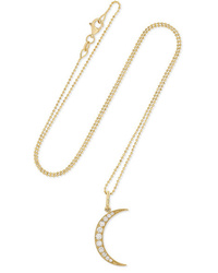 Andrea Fohrman Luna Medium 18 Karat Gold Diamond Necklace