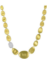 Marco Bicego Lunaria Diamond 18k Gold Collar Necklace