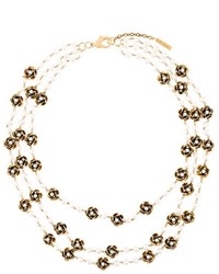 Marc Jacobs Multi Strand Flower Necklace