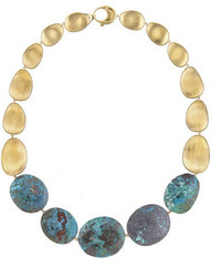 Marco Bicego Materica 18k Yellow Gold Chrysocolla Necklace