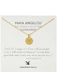 Dogeared Maya Angelou Love Life Engage In It Necklace Necklace